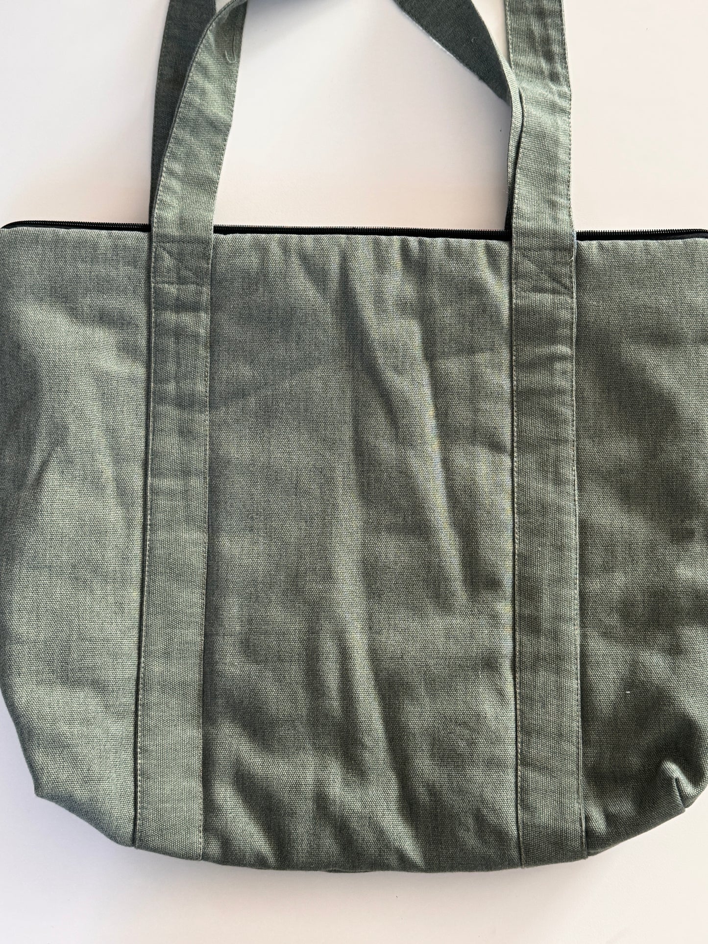 Upcycled weekendtaske,grøn OUTLET