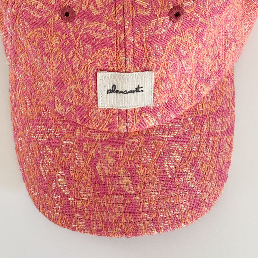 Upcycled cap, pink multi