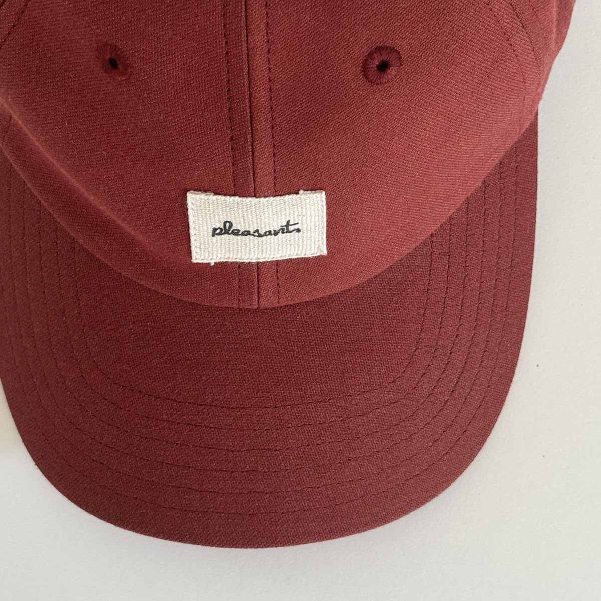 Upcycled cap, dark red