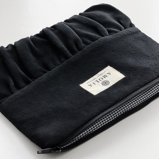 Upcycled vintage taske, sort