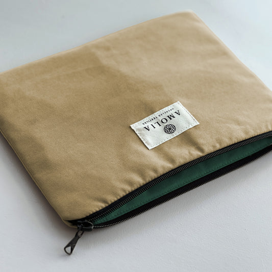 Upcycled taske, medium, brun