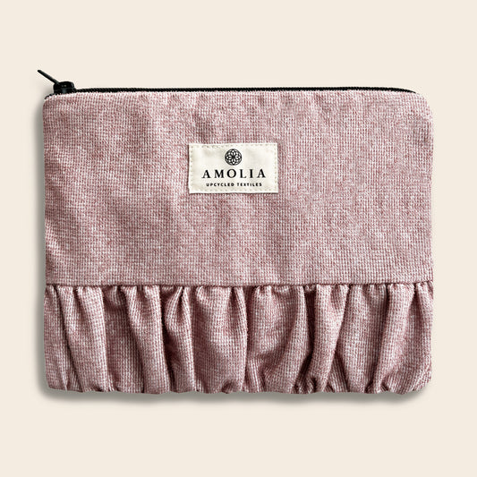 Upcycled vintage taske, lyserød