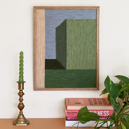 Upcycled kunstværk 30x40cm, Nr. 1