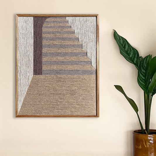 Upcycled kunstværk 40x50cm, Nr. 41