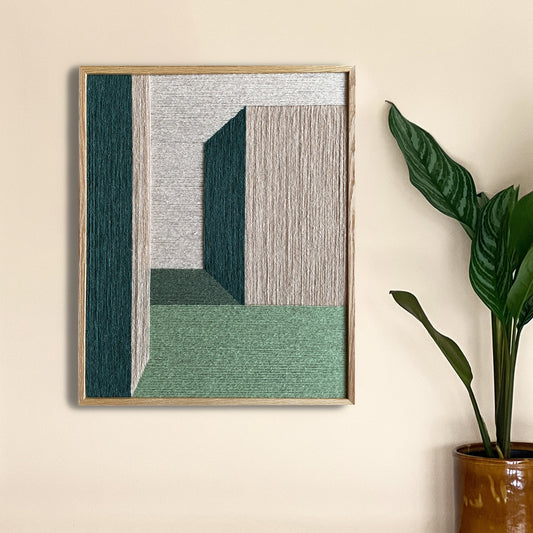 Upcycled kunstværk 40x50cm, Nr. 32