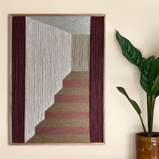 Upcycled kunstværk 50x70cm, Nr. 45