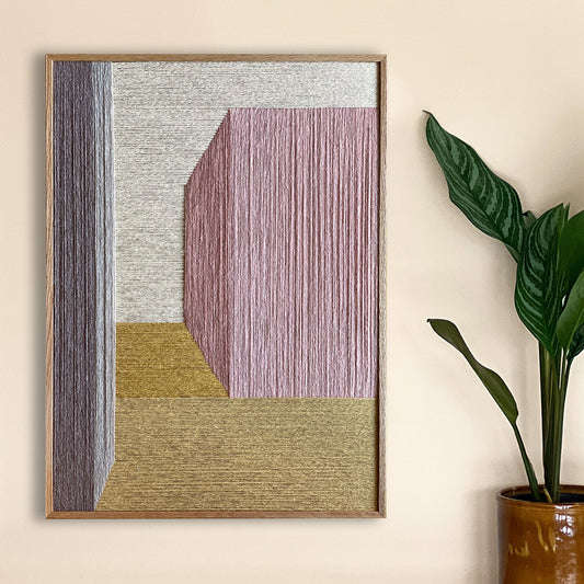 Upcycled kunstværk 50x70cm, Nr. 48