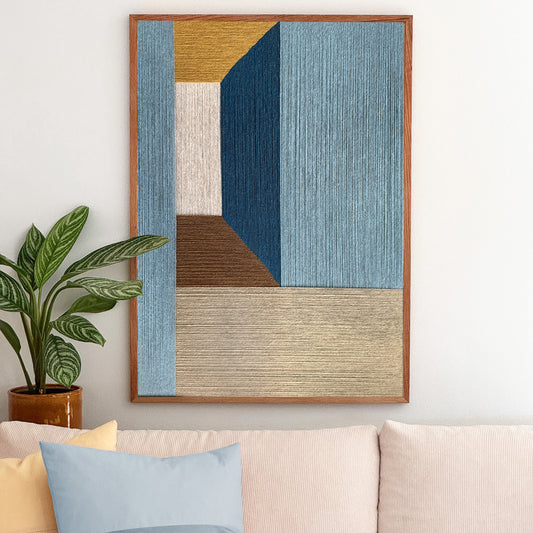 Upcycled kunstværk 70x100cm, Nr. 51