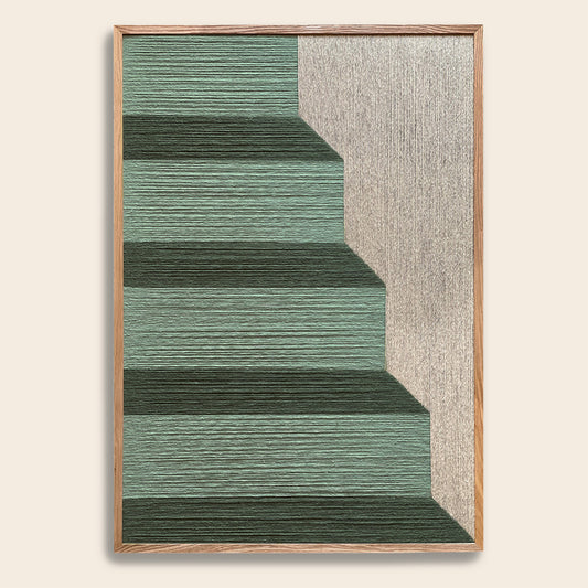 Upcycled kunstværk 100x70cm, Nr. 58