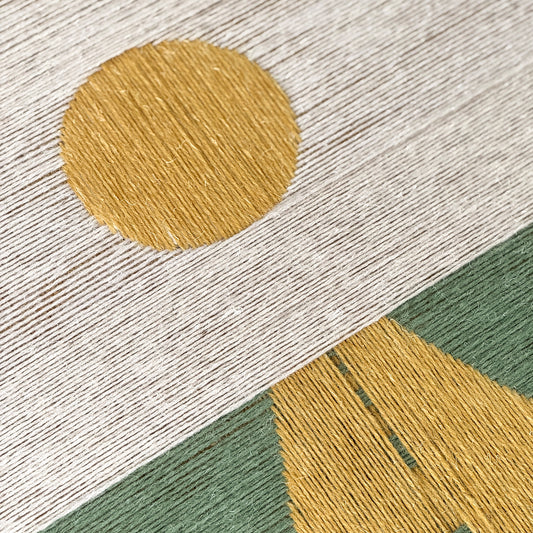 Upcycled kunstværk 40x50cm, Vejen til solen