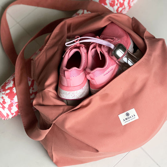 Upcycled mega shopper, koral