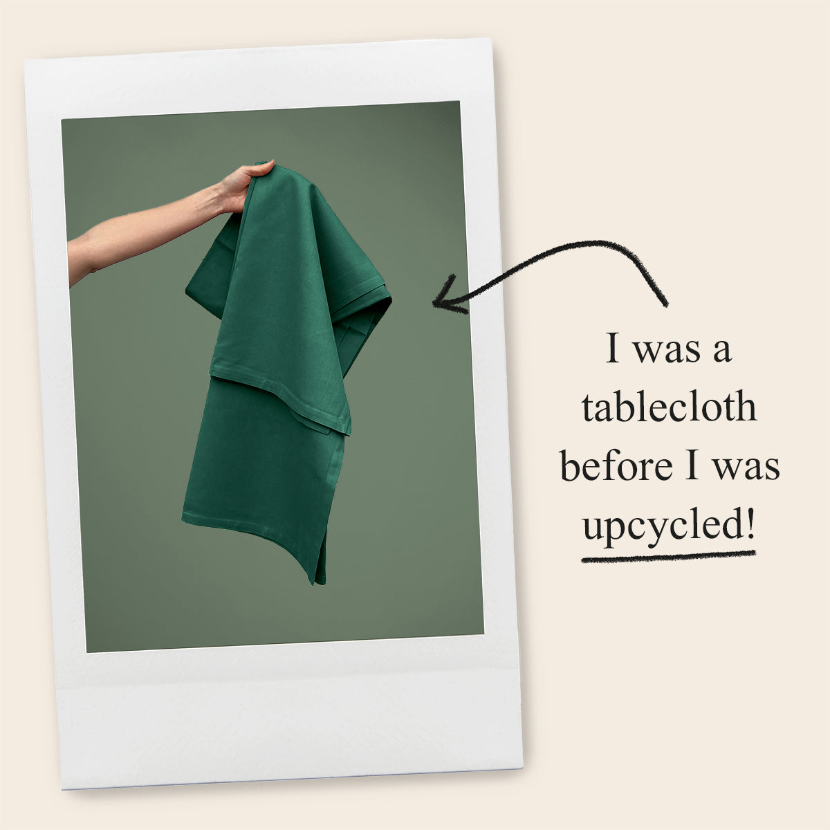 Upcycled skuldertaske, lille, grøn