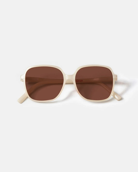Recycled solbriller - Model G, cream