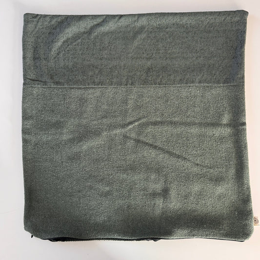 Upcycled pudebetræk, 50x50cm, skovgrøn, Saga - OUTLET