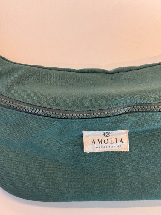 Upcycled skuldertaske, lille, grøn OUTLET