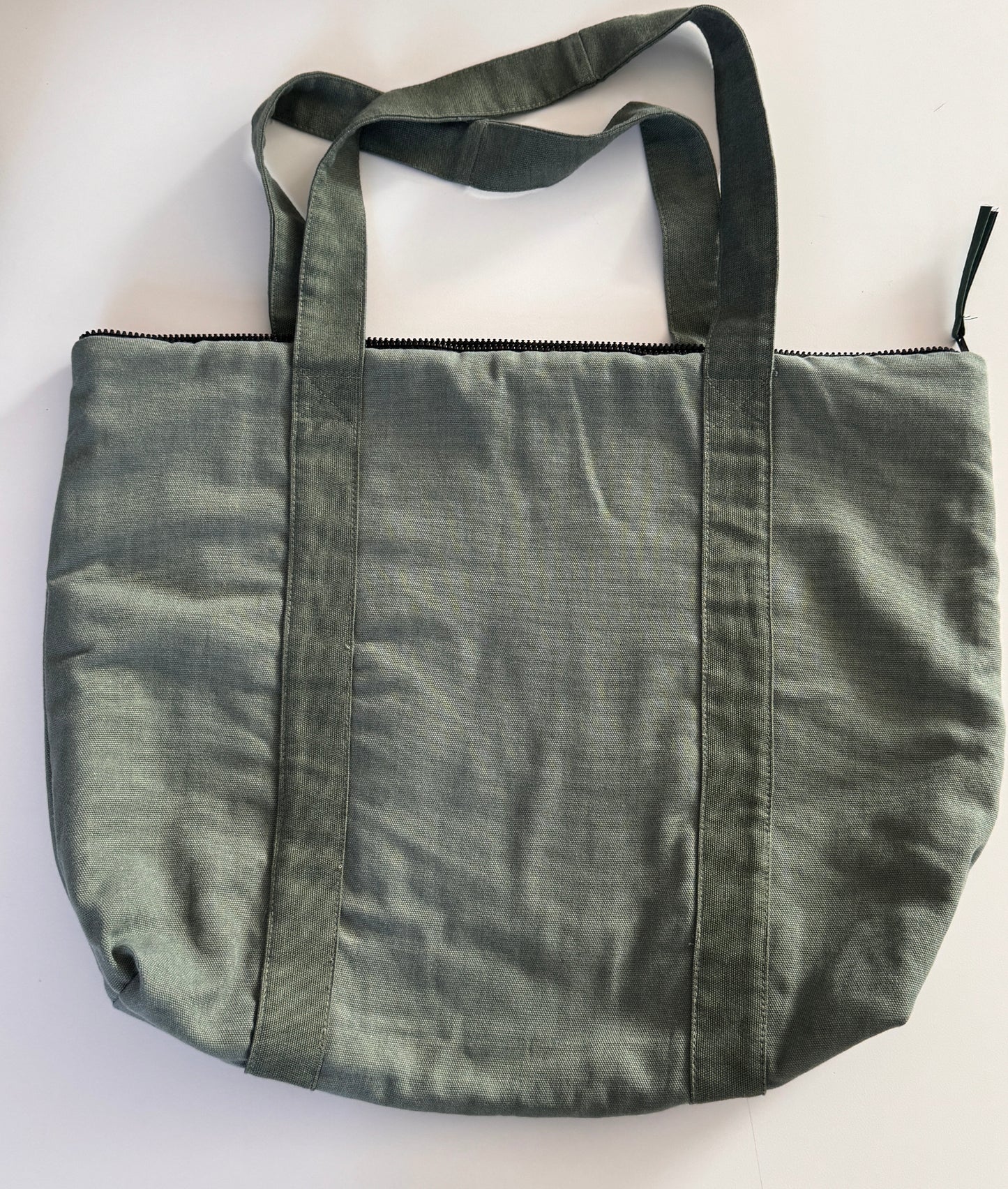 Upcycled weekendtaske,grøn OUTLET