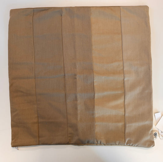 Upcycled pudebetræk, 50x50cm, brun, Olivia - OUTLET