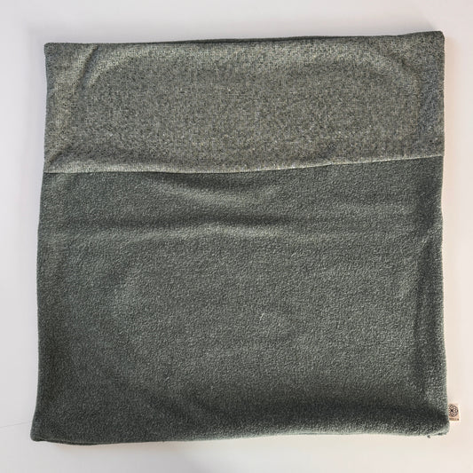 Upcycled pudebetræk, 50x50cm, skovgrøn, Saga - OUTLET