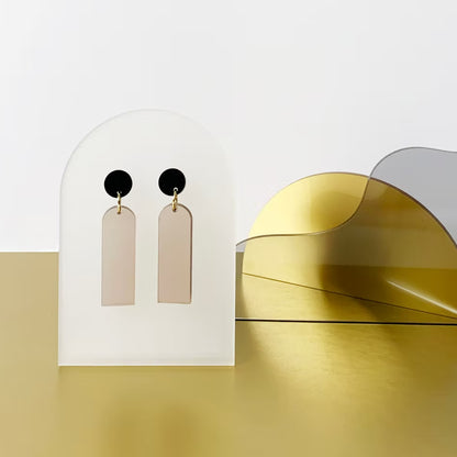 Recycled øreringe i akryl, Cupolas