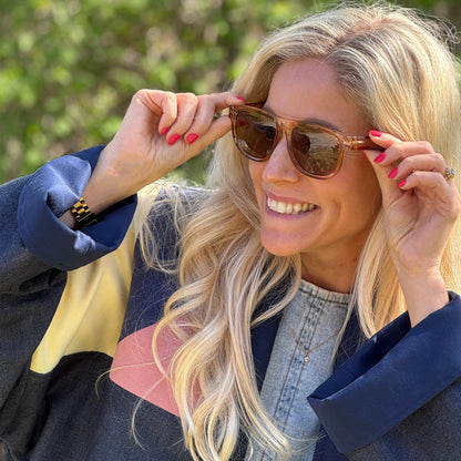 Recycled sunglasses L, Amber