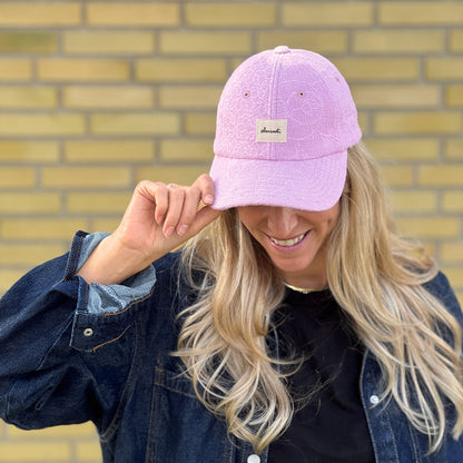 Upcycled cap, pink