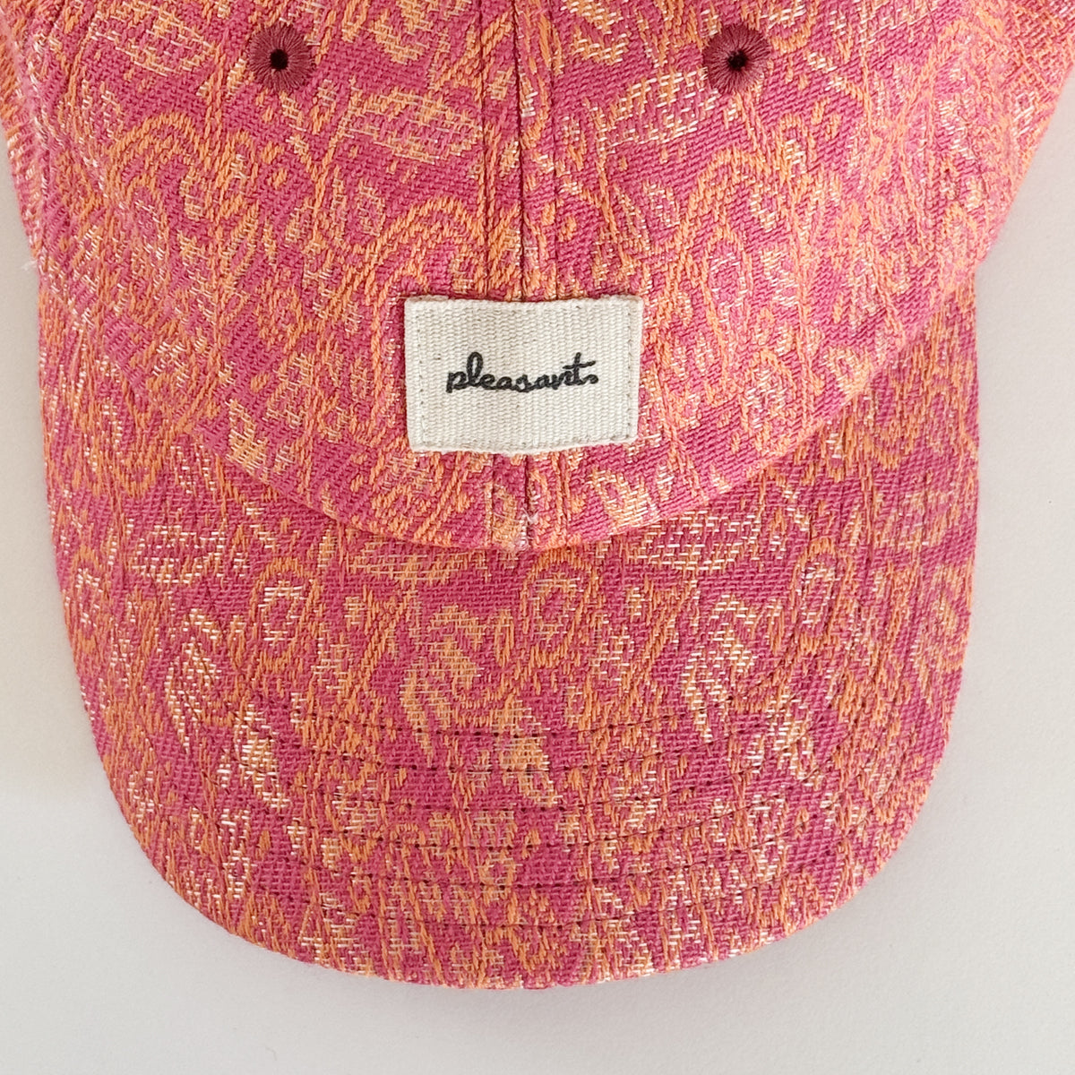 Upcycled cap, pink multi