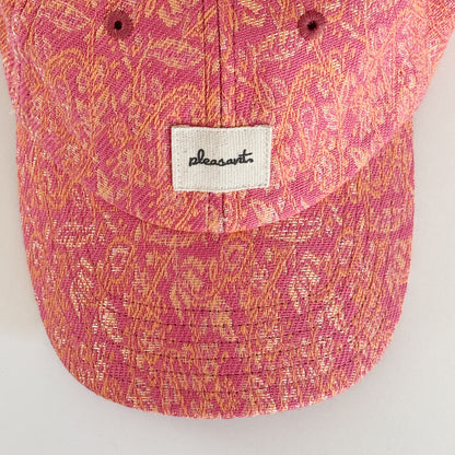 Upcycled cap, pink multi