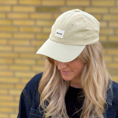 Upcycled cap, camel