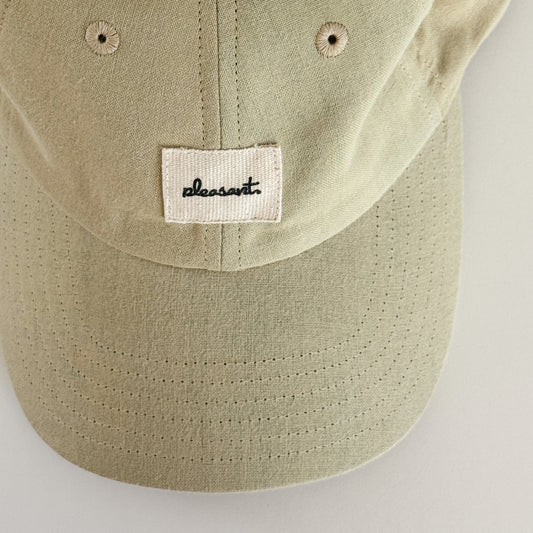 Upcycled cap, camel