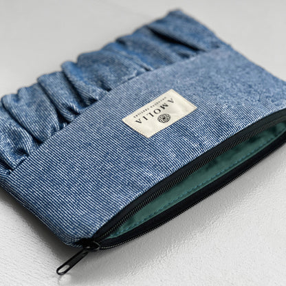 Upcycled vintage taske, blå