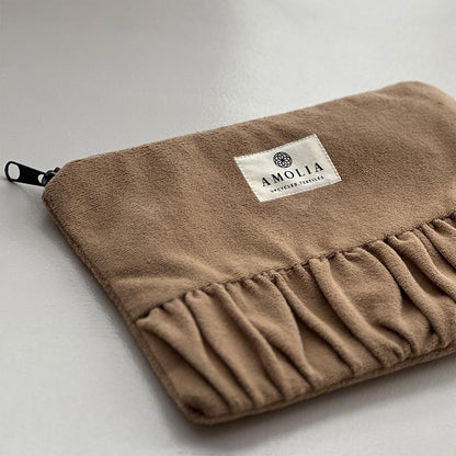 Upcycled vintage taske, kamelbrun