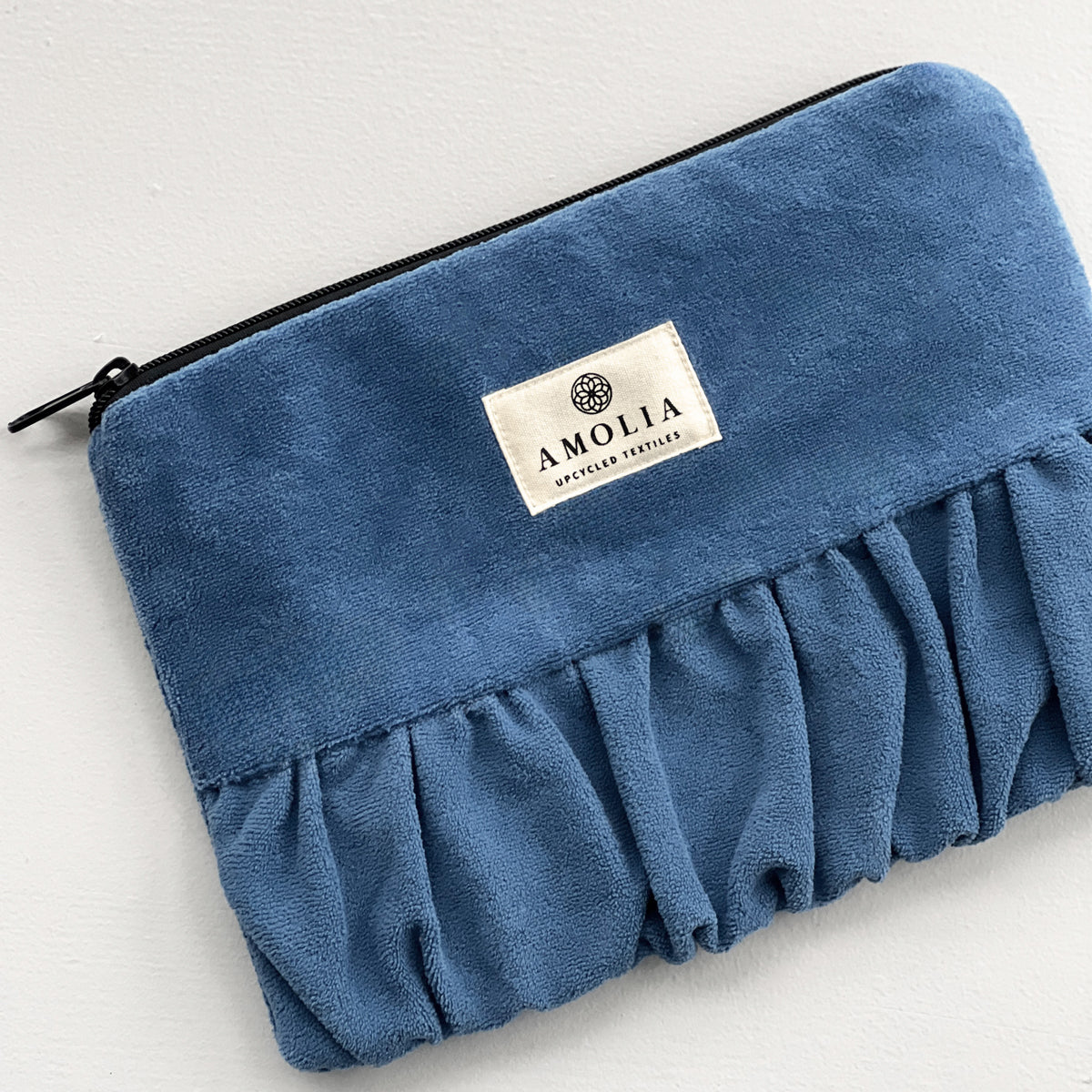 Upcycled vintage taske, blå