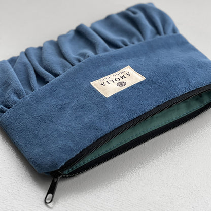 Upcycled vintage taske, blå