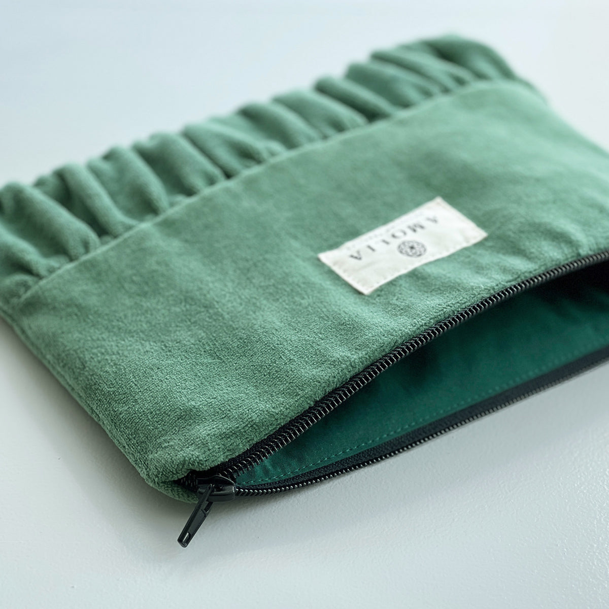 Upcycled vintage taske, grøn