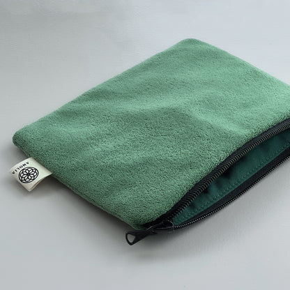 Upcycled bag, small, green