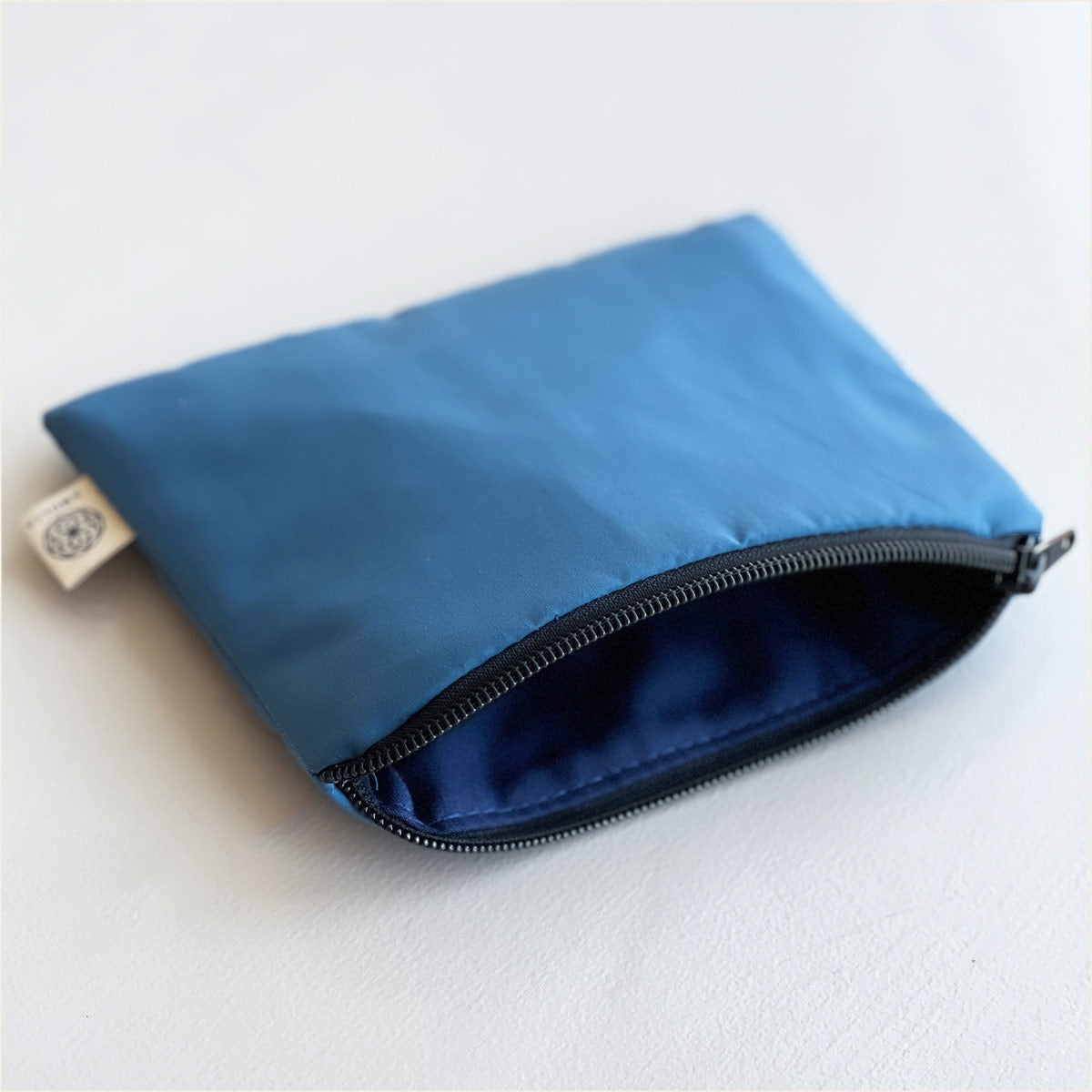 Upcycled taske, lille, blå