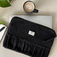 Upcycled laptop bag 15 inch, black