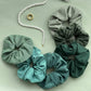 Upcycled scrunchie, green
