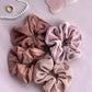 Upcycled scrunchie, pink