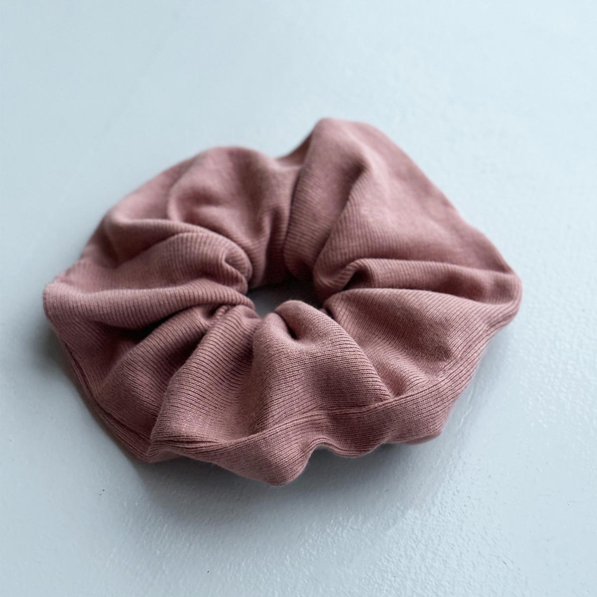 Upcycled scrunchie, powder pink