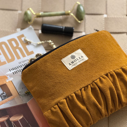 Upcycled vintage bag, burnt orange