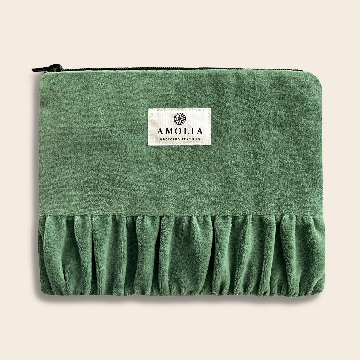 Upcycled vintage taske, grøn