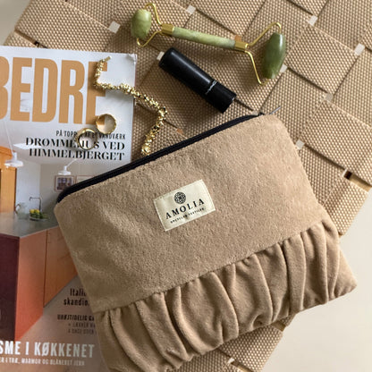 Upcycled vintage taske, lysebrun