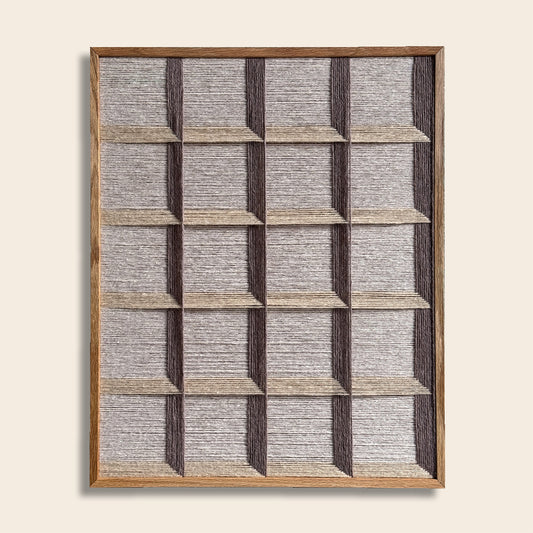 Upcycled kunstværk 40x50cm, Nr. 37