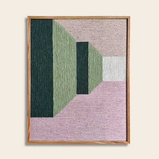 Upcycled kunstværk 40x50cm, Nr. 40