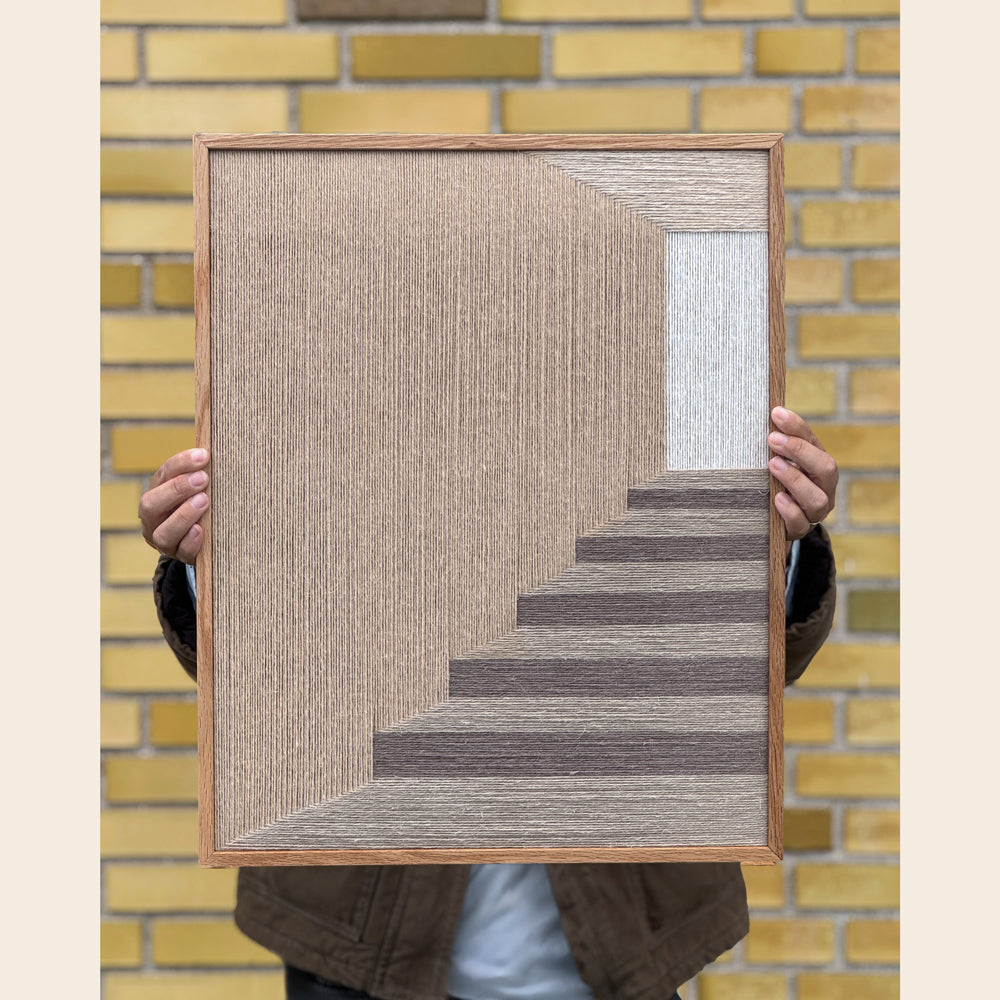 Upcycled kunstværk 40x50cm, Nr. 52