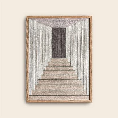 Upcycled kunstværk 30x40cm, Nr. 53