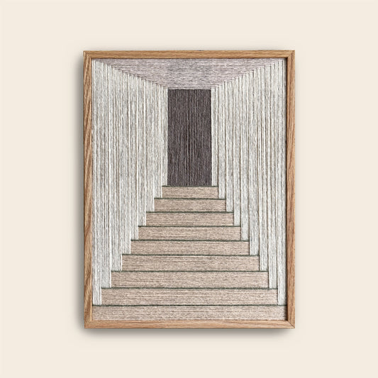 Upcycled kunstværk 30x40cm, Nr. 53