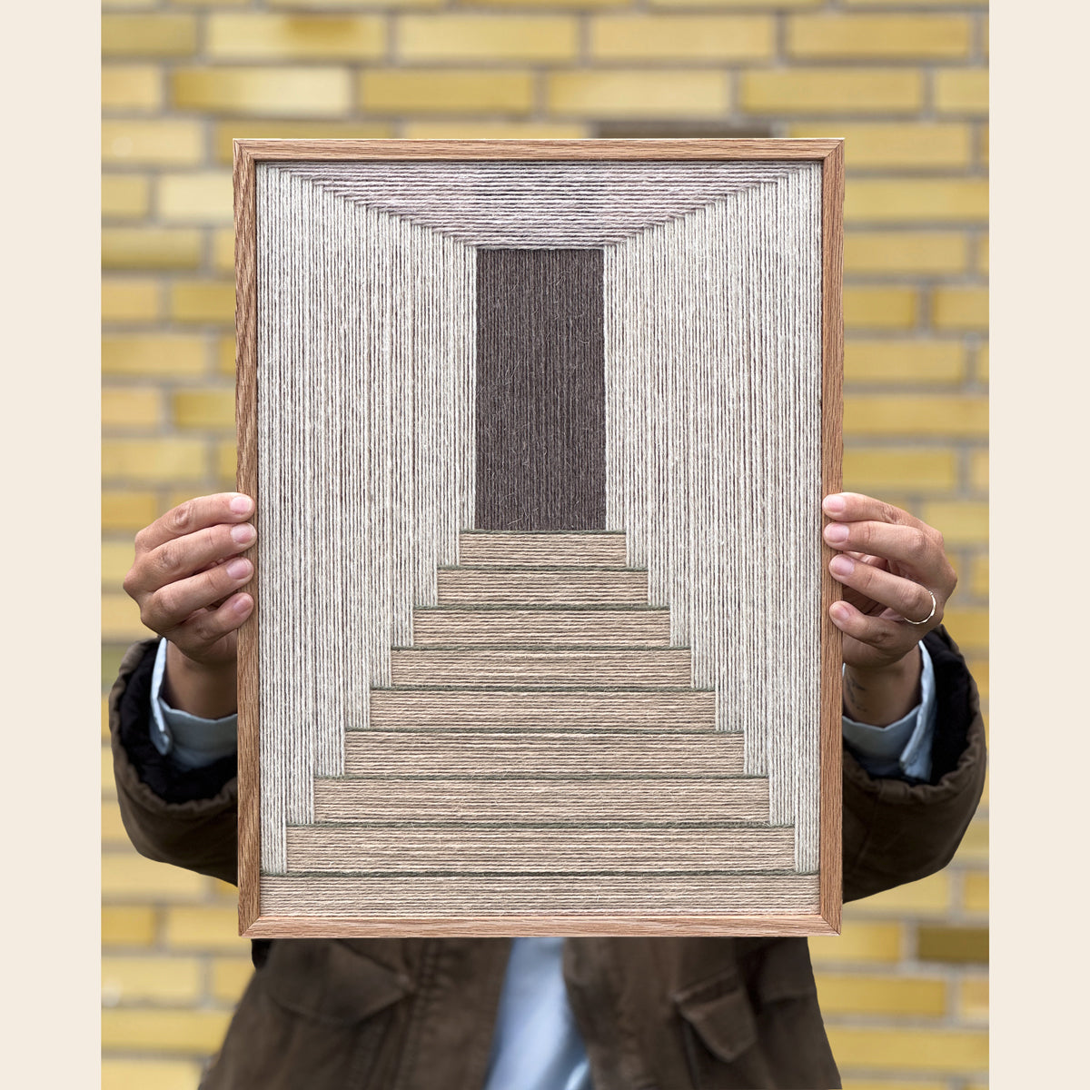 Upcycled kunstværk 30x40cm, Nr. 53