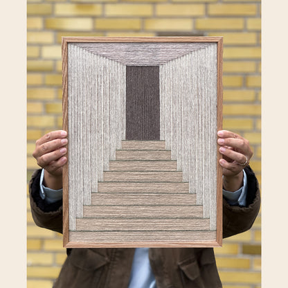 Upcycled kunstværk 30x40cm, Nr. 53